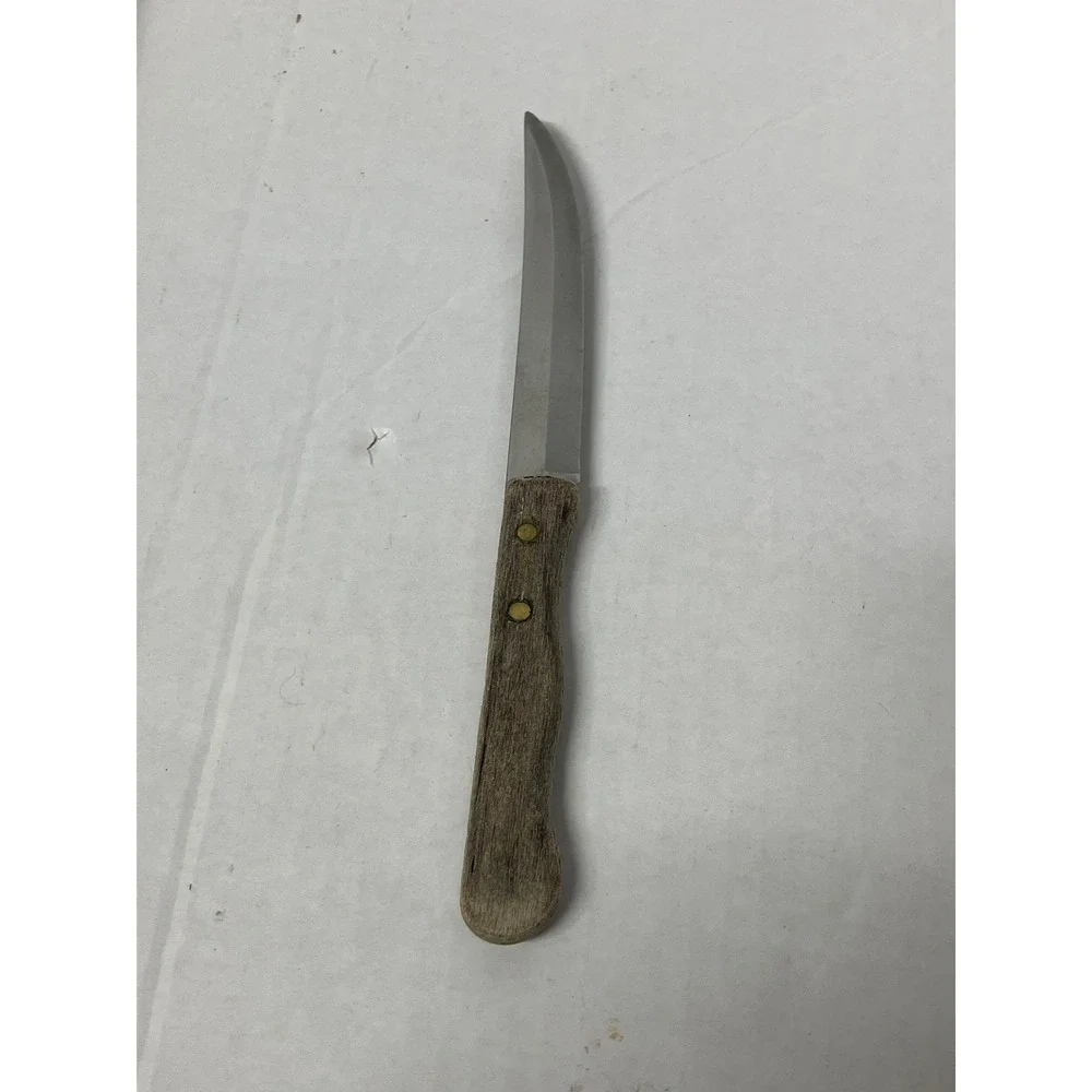 Ekco‎ Vanadium Stainless Steel Steak Knife Wood Handle Made in USA